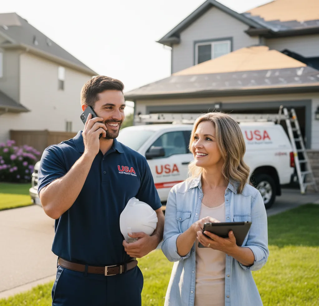 USA Roof Repair Experts customer support in Del Valle